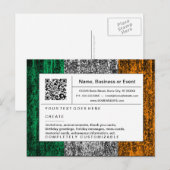Raffinierter QR-Code: IRLAND Einladungspostkarte (Vorne/Hinten)