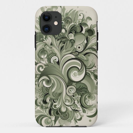 Raffinierter Salbei Case-Mate iPhone Hülle (Rückseite)