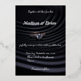 Raffinierter Stil: Einladung zur Schwarz-Grau-Hoch