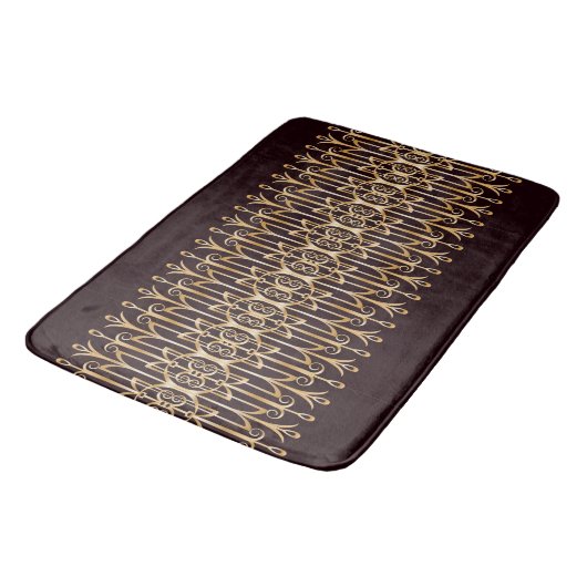 Raffiniertes Art Deco Bath Mat Thema Badematte (Schrägansicht)