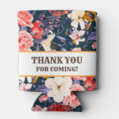 Raffiniertes Boho Floral Party Dosenkühler (Rückseite)