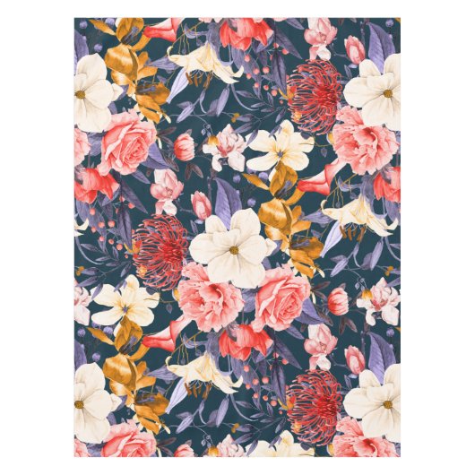 Raffiniertes Boho Floral Party Tischdecke (Vorderseite)