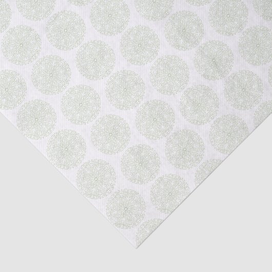 Raffiniertes Boho Grünbuch Mandala Tissue Paper Seidenpapier (Detail)