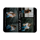 Raffiniertes Collage EDITABLE Abschluss Magnet (Horizontal)