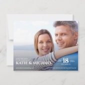 Raffiniertes Foto Save The Date (Vorderseite)