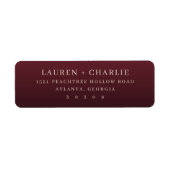 Raffiniertes Maroon-Typografisch (Vorne)