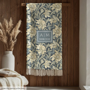 Raffiniertes Morris inspiriertes Pastell-Erbe gemü Fleecedecke