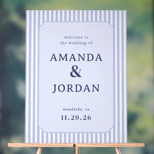 Raffiniertes Pastell-Hochzeitsschild Acrylschild (Neutral)