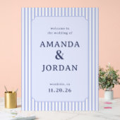 Raffiniertes Pastell-Hochzeitsschild Acrylschild (Hochzeit)