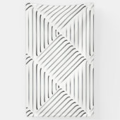 Raffiniertes Quadratmuster Banner (Vertikal)