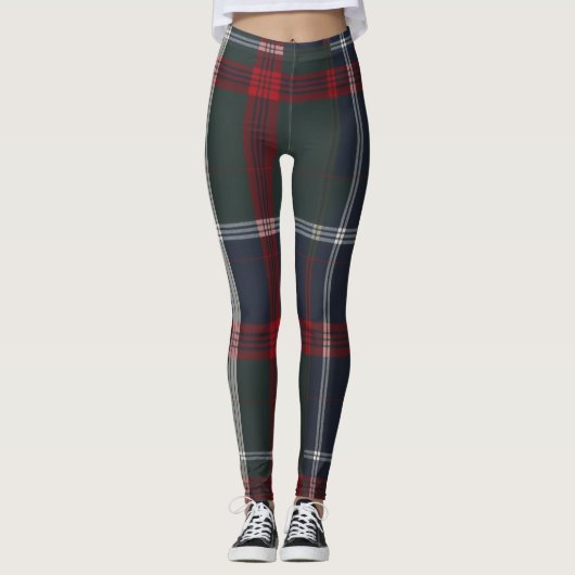 Raffiniertes Tartan-Design Leggings (Vorderseite)