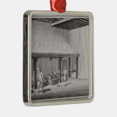 Raffinierungssalpeter Silbernes Ornament (Rechts)