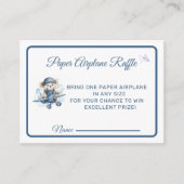 Raffle Baby Shower Boy Begleitkarte (Vorderseite)