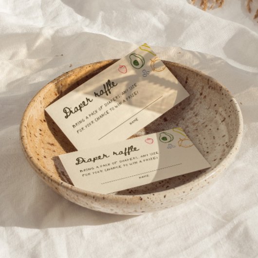 Raffle des handgezogenen Windes Begleitkarte