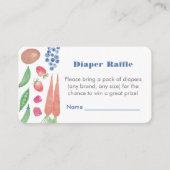 Raffle für Babydusche Begleitkarte (Vorderseite)