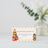 Raffle für die Dusche von Pumpkin-Baby-Dusche Begleitkarte (Stehend Vorderseite)