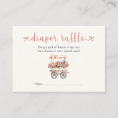 Raffle für die einheimische Babydusche Begleitkarte (Vorderseite)