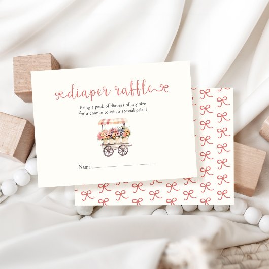 Raffle für die einheimische Babydusche Begleitkarte