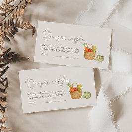 Raffle für die einheimische Babydusche Begleitkarte