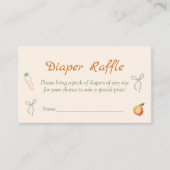 Raffle für die einheimische Babydusche Begleitkarte (Vorderseite)