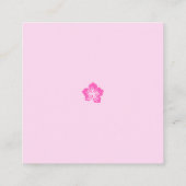 Raffle, Minimalistischer First Birthday Girl Fairy Begleitkarte (Rückseite)