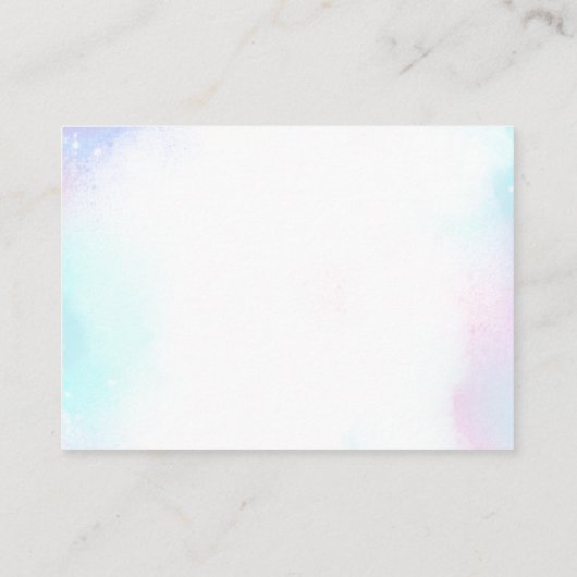 Raffle Ticket Encl Begleitkarte (Rückseite)