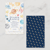 Raffle Ticket Enclo für das Baby im Weltraum Begleitkarte (Vorne/Hinten)