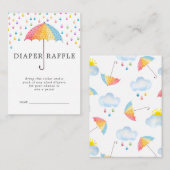 Raffle Ticket für Babydusche | Baby Sprinkle Begleitkarte (Vorne/Hinten)