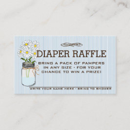 Raffle Ticket für Babydusche | Begleitkarte