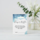 Raffle Ticket für Babydusche | Beluga Whale Begleitkarte (Stehend Vorderseite)