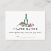 Raffle Ticket für Babydusche | Cowboy-Western Begleitkarte (Vorderseite)