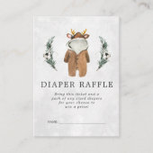 Raffle Ticket für Babydusche | Reindeer Begleitkarte (Vorderseite)