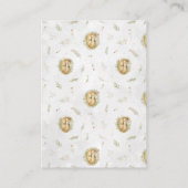 Raffle Ticket für Babydusche | Waldfuchs Begleitkarte (Rückseite)