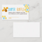 Raffle Ticket für Blaue Biene Begleitkarte (Vorne/Hinten)