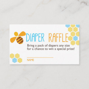 Raffle Ticket für Blaue Biene Begleitkarte