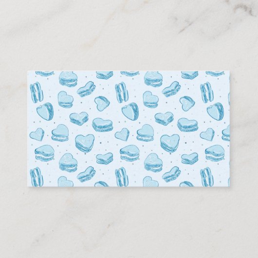 Raffle Ticket für Blue Hearts Valentine Diaper Begleitkarte (Rückseite)