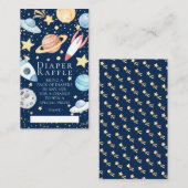 Raffle Ticket für das Baby-Duschkabinett im Weltra Begleitkarte (Vorne/Hinten)