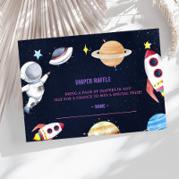 Raffle Ticket für das Baby-Duschkabinett im Weltra
