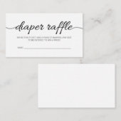 Raffle Ticket für das Black Script Baby Shooter-Wi (Vorne/Hinten)