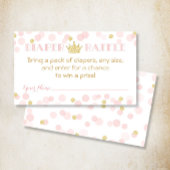 Raffle Ticket für das Crown Baby Showdusche Begleitkarte