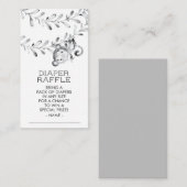 Raffle-Ticket für das neutrale Baby-Duschduschdusc Begleitkarte (Vorne/Hinten)