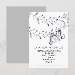 Raffle-Ticket für das neutrale Baby-Duschduschdusc Einladung