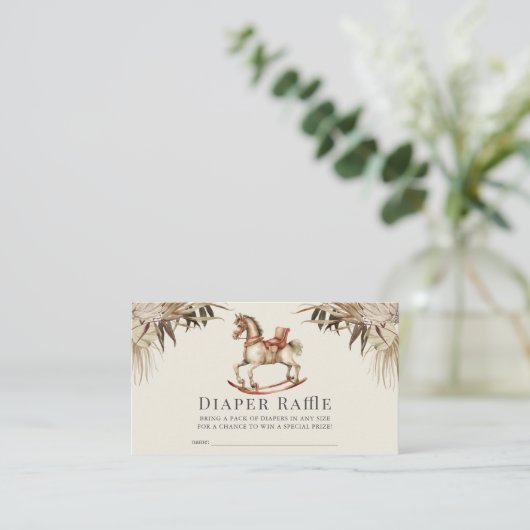 Raffle Ticket für das Rocking Horst Begleitkarte (Stehend Vorderseite)