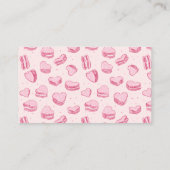 Raffle Ticket für das Valentine-Windeln mit rosafa Begleitkarte (Rückseite)