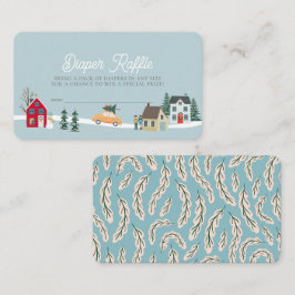 Raffle Ticket für die Stadt/Dorf Blue Diaper Begleitkarte