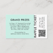 Raffle Ticket Mint QR Code Preis Zeichn Event Tick (Rückseite)