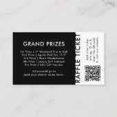 Raffle Ticket | QR Code Prize Zeichn Event Ticket (Rückseite)