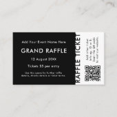 Raffle Ticket | QR Code Prize Zeichn Event Ticket (Vorderseite)