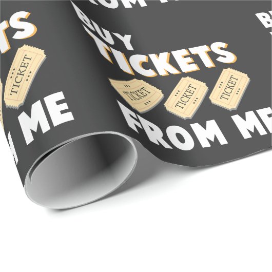 Raffle Tickets Verkäufer Tombula Gambling Mitarbei Geschenkpapier (Rolleneckpunkt)