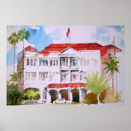 RAFFLES HOTEL BY VIC REYES POSTER (Vorne)